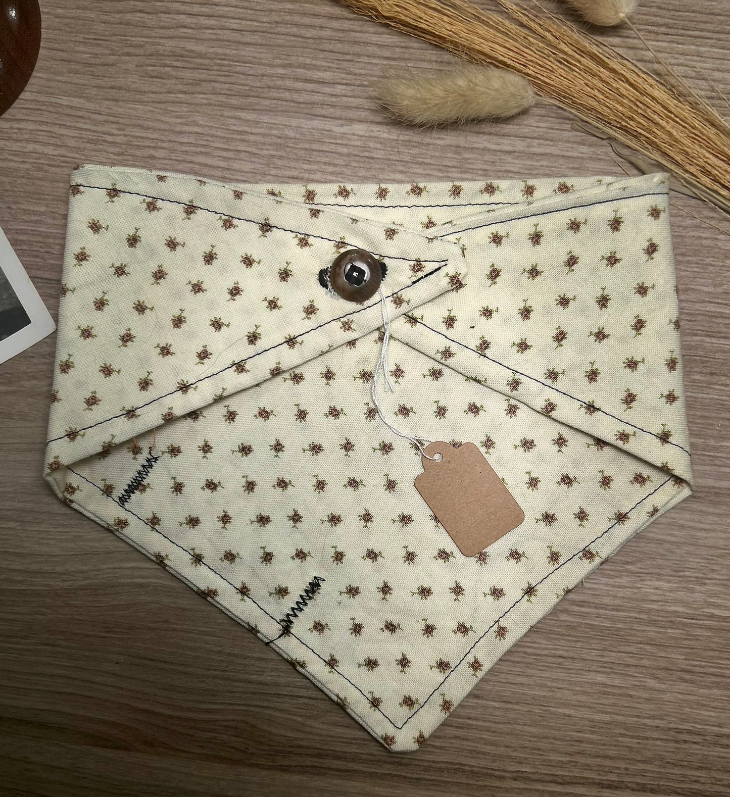 Vintage Pet Bandana-Petal Waltz