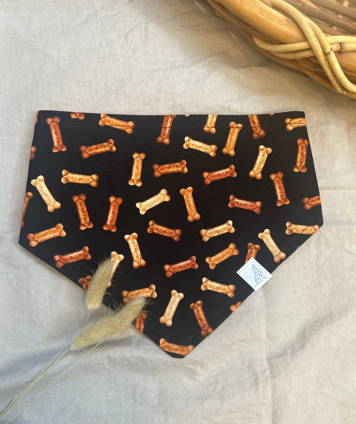 Vintage Pet Bandana-Bone Sophisticate