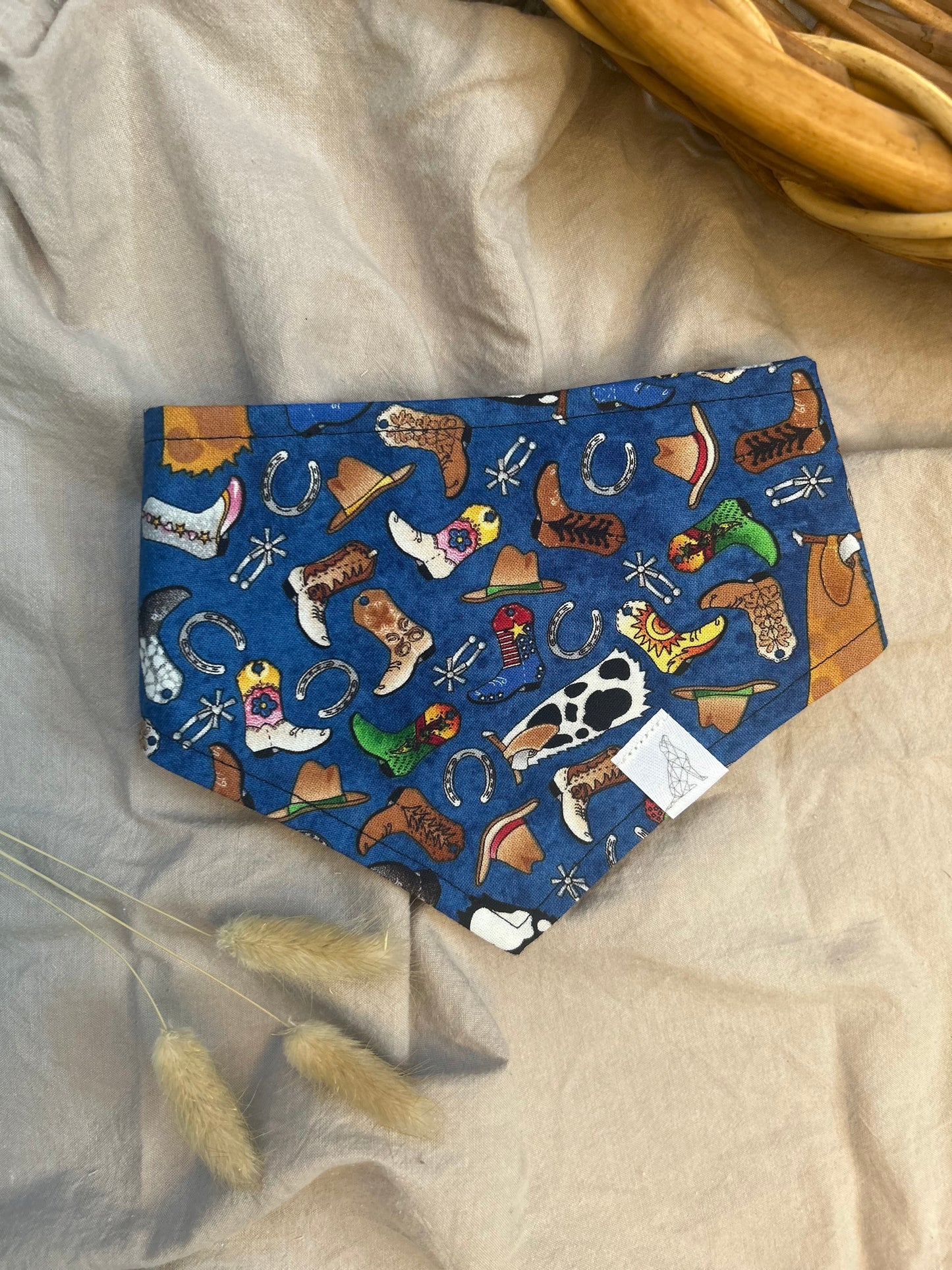 Vintage Pet Bandana-Boots