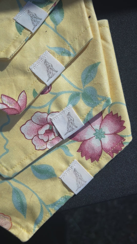 Vintage Pet Bandana-Peony Parade